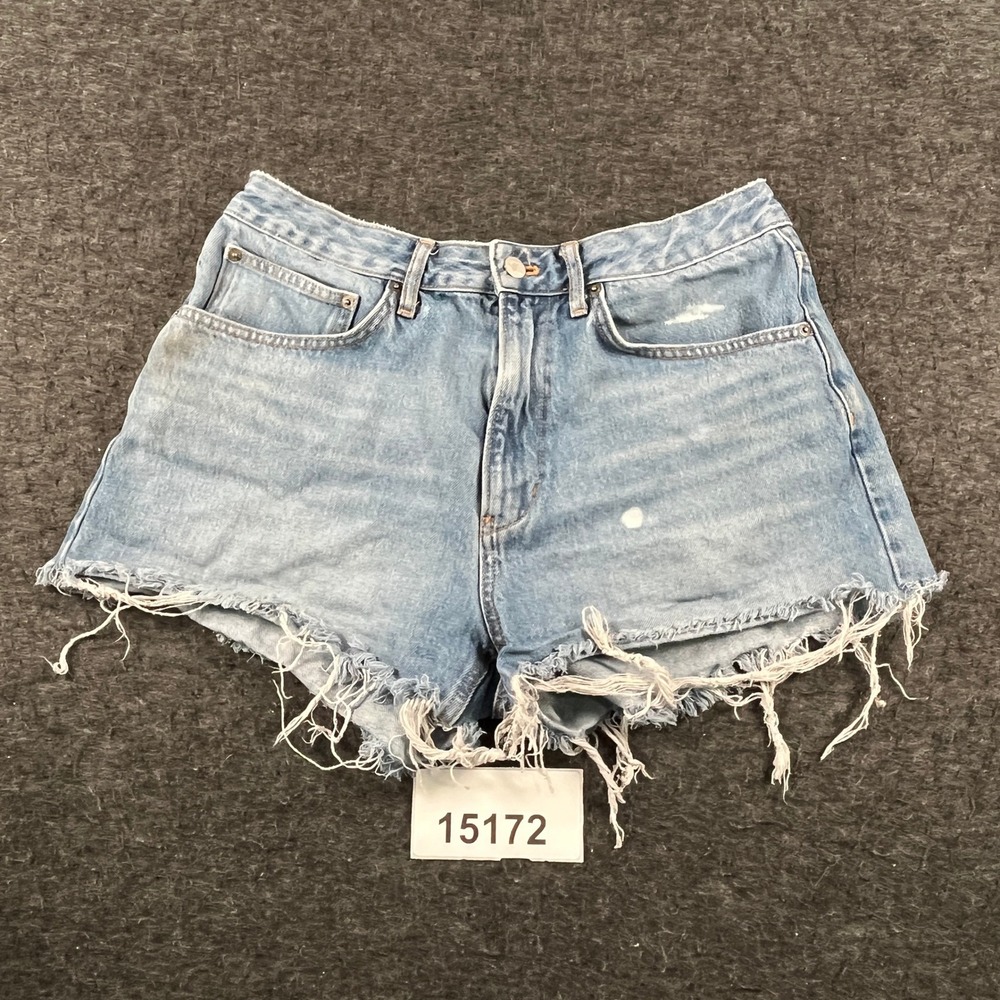 Vintage Calvin Klein Jeans Shorts Women 31 Blue Good Frayed Raw Hem Cut Offs